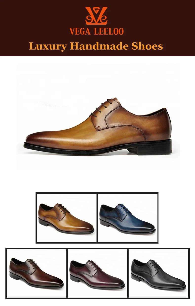 European Handmade Dress Shoes Italian Style Classic Men's Formal ...
