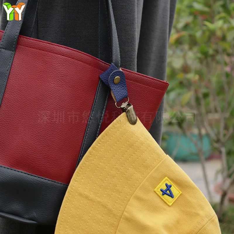 Travel Accessory Hat Holder Portable Hat Clips Faux Leather Hat Keeper