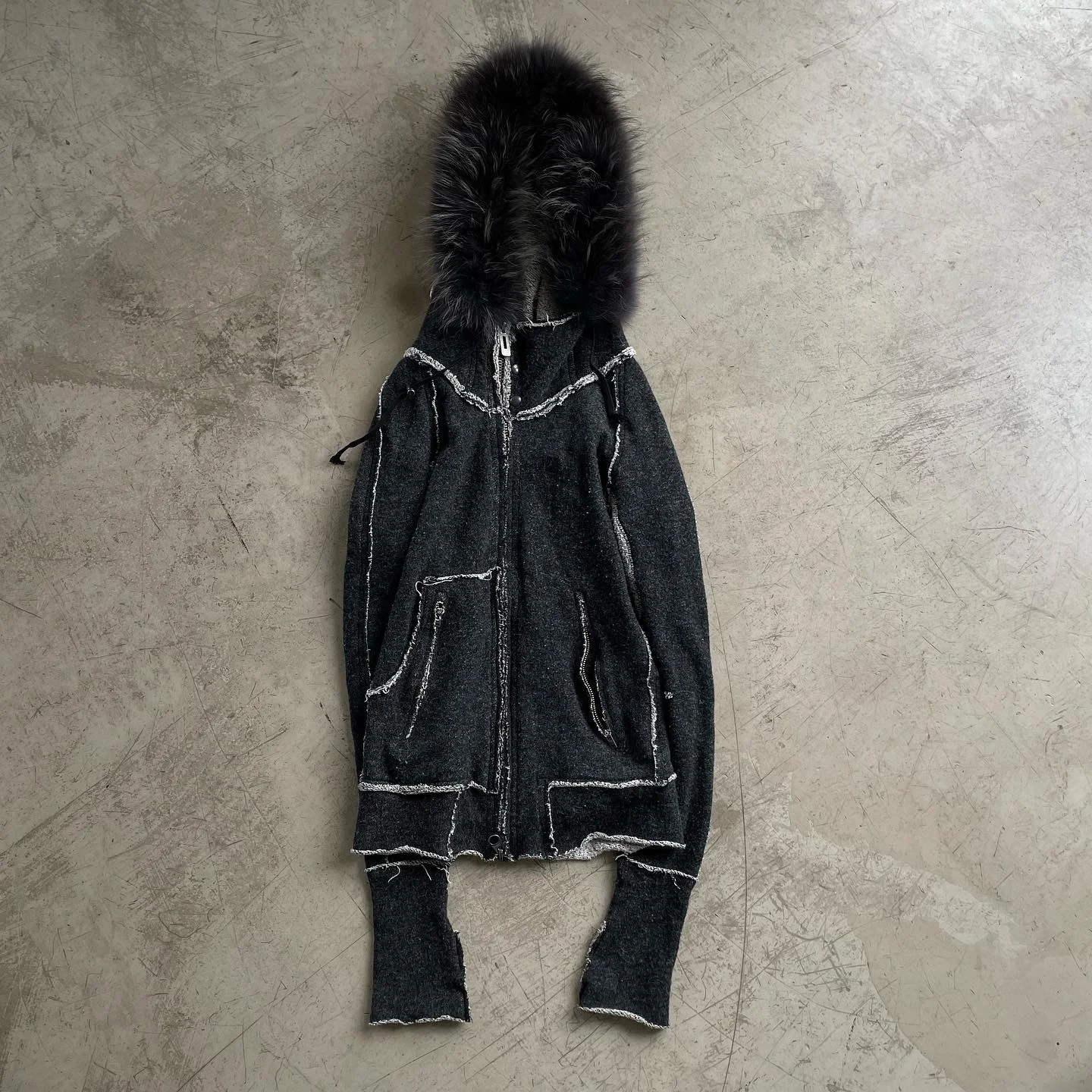 For Custom High Quality Reverse Stitching Oversized Detachable O-Neck Print Zip Men's Hoodie Sweatshirt 100% Cotton gallery 2