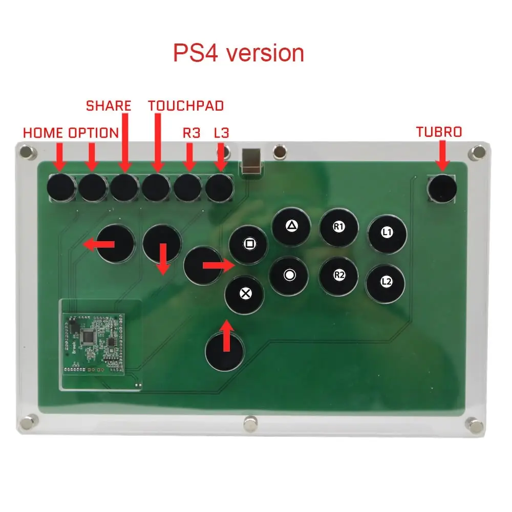 Hitbox Style Arcade Game Console with OBSF-24 30 Buttons