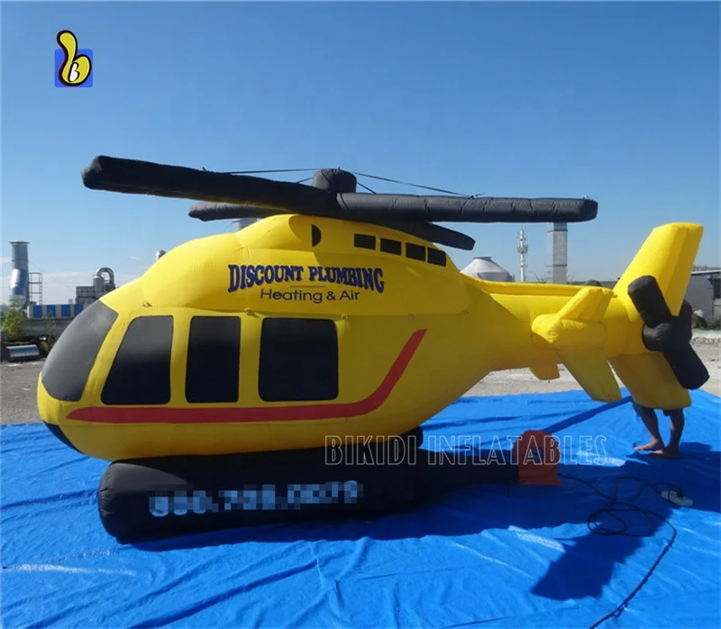 Huge PVC Inflatable Helicopter Model for Advertising