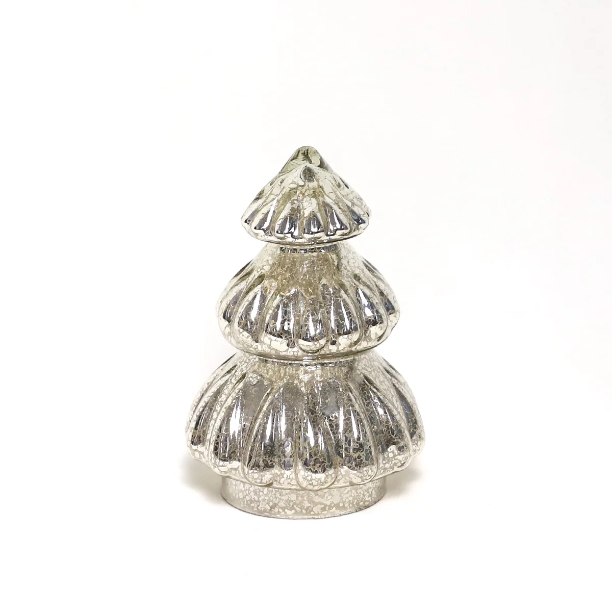 Wholesale battery operated led lighting up glass Christmas tree hand blown glass christmas decoration for living room