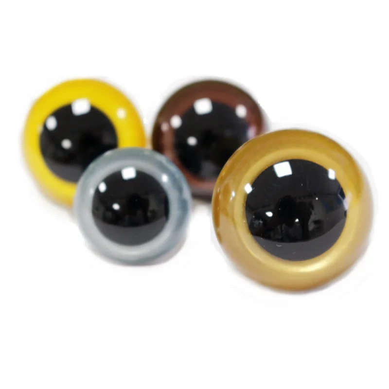 colorful plastic toy eyes crystal clear