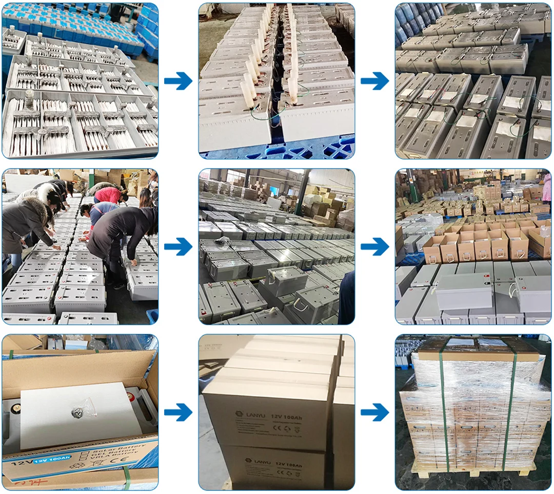 Гелевая солнечная батарея глубокого цикла 12 В 1000 Ач 4*12 в 250