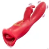 Vibromasseur lapin à bouche mordante