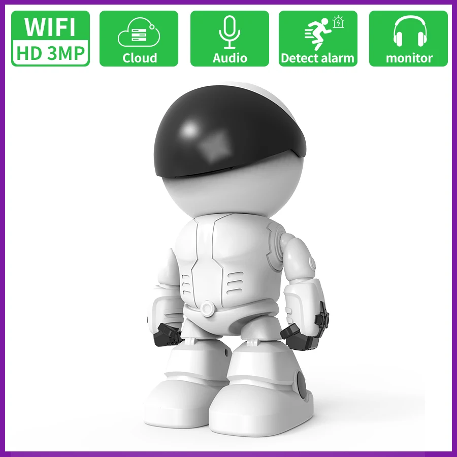 Audube Home Security Camera Smart Home 1080P Wireless Cctv Indoor Wifi Mini Ip Camera Robot Camera  AI Robot New Design