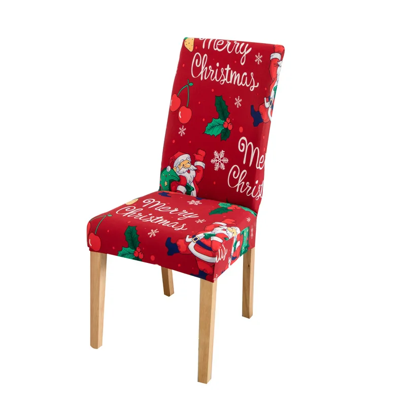 Hot Stretch Xmas Dining Room Chair Protector Slipcovers Spandex Holiday