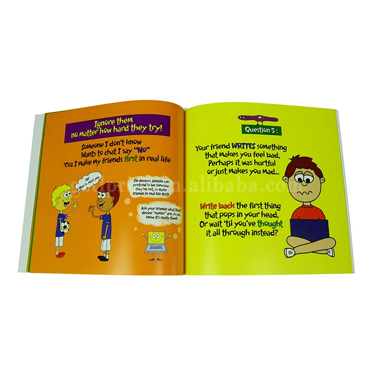 Paperback Cheapest Book Printing Custom Children's Softcover Book Printing Kids Book Set Printing