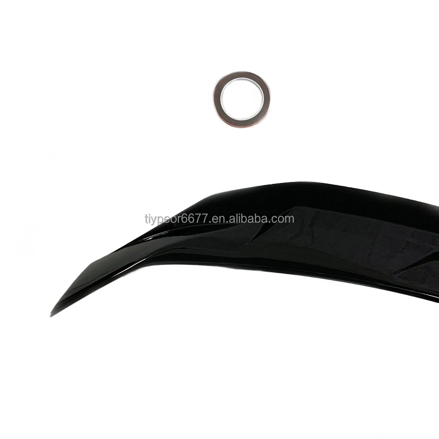 product car accessories fit for honda civic 10th gen 2016   2020 jdm plastic car exterior rear trunk lip wing spoiler cover trim-8