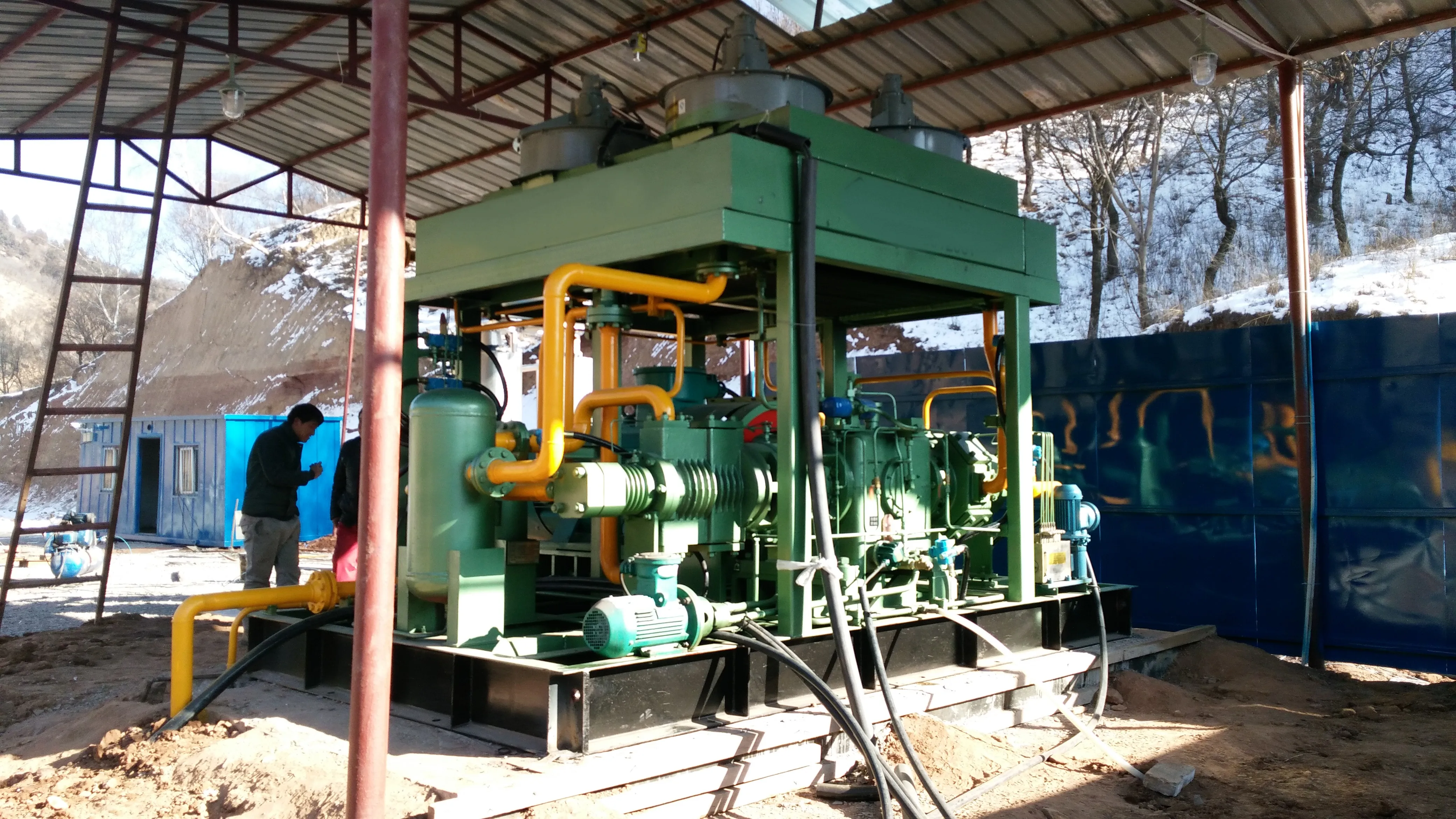 LNG-BOG recovery compressor for nature gas filed