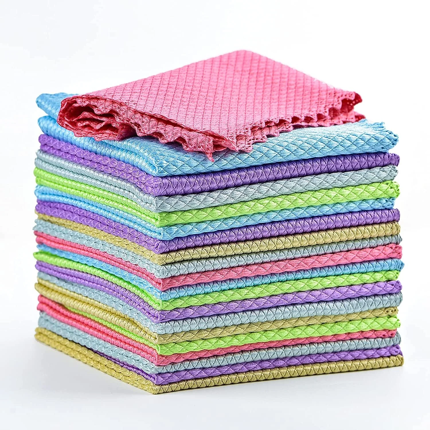 Wholesale Colorful Microfiber Wipes Super Water Absorption