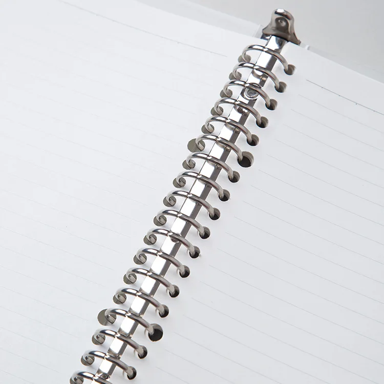 A5 Custom Diary Transparent Pp Cover Refillable Spiral Note Book Loose Leaf Binder Journal Notebook