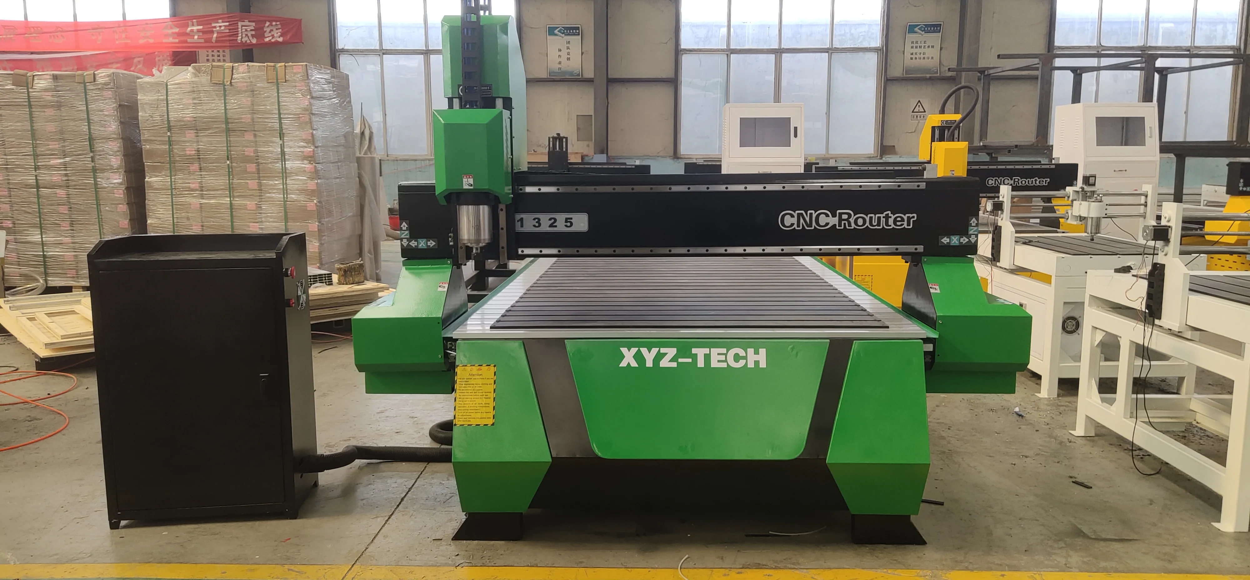XYZ-TECH XJ1325 CNC Router - Heavy-Duty Lathe Bed for Woodworking