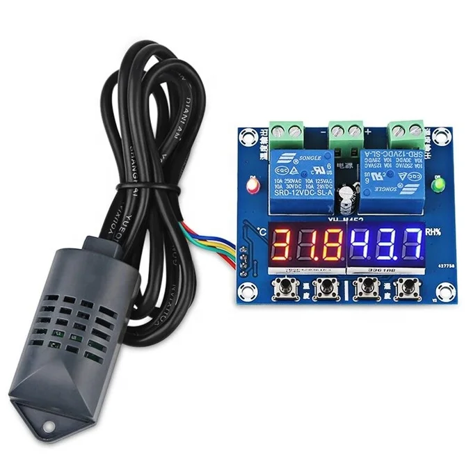 Digital Temperature and Humidity Controller Thermostat Hygrothermostat 12V 