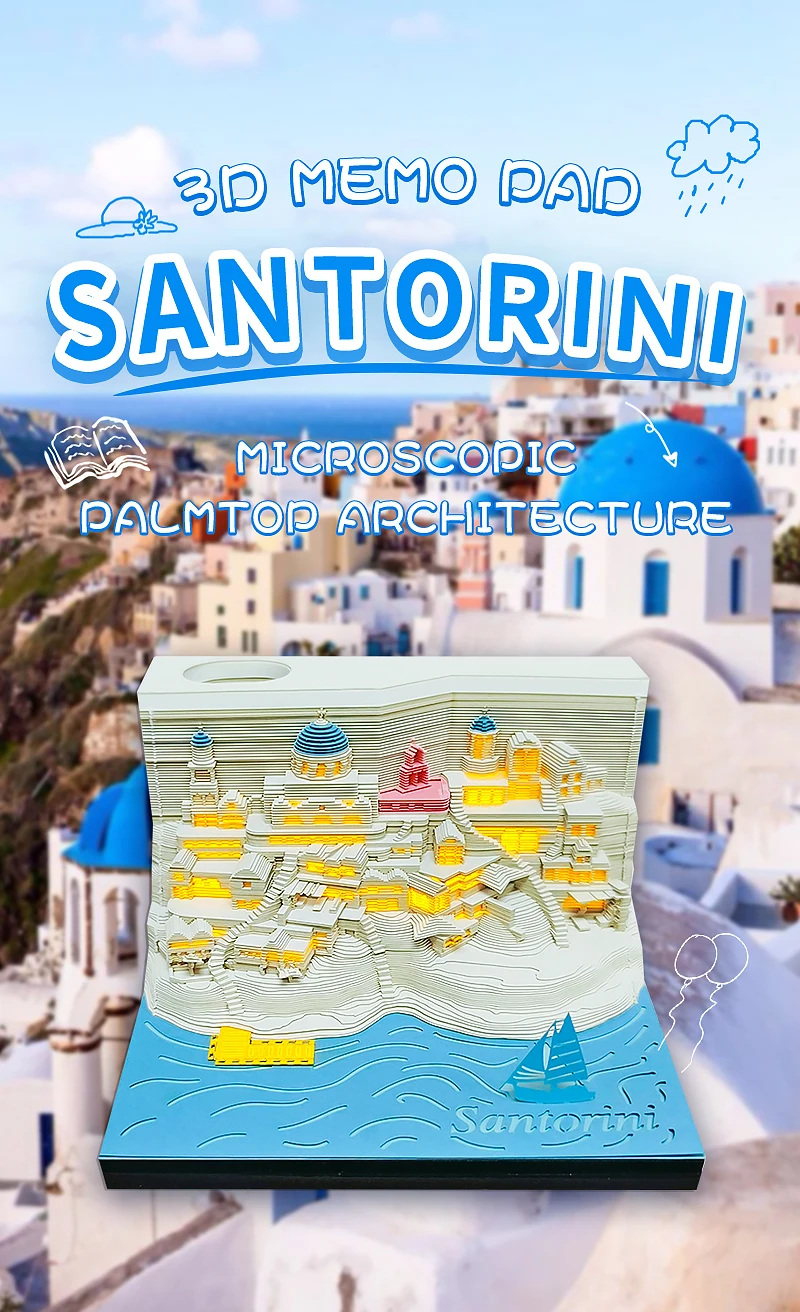 2024 Calendar Custom 3d Memo Pad Cute Desk Decor Paper Pad Tear Off