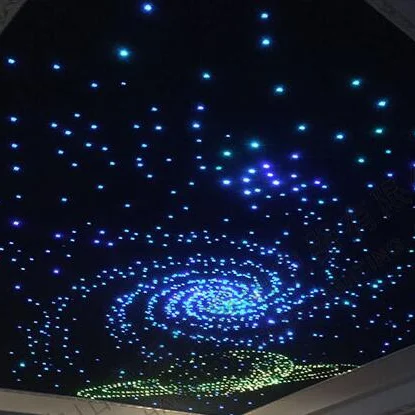 キラキラ光る光ファイバーRGB LED天井ライトバー、KTVルーム、自宅、車