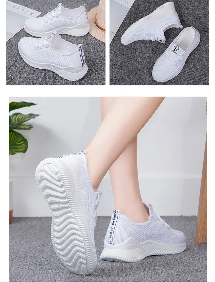 Womens Casual Trainers Ladies Lace Up Sports Gym Sneakers Joggers Running Breathable Shoes