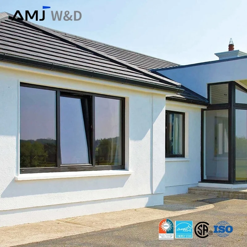 NFRC Certified Thermal Break American Window Large Glass Panel Aluminum Tilt and Turn Window for House Swing Casement Window