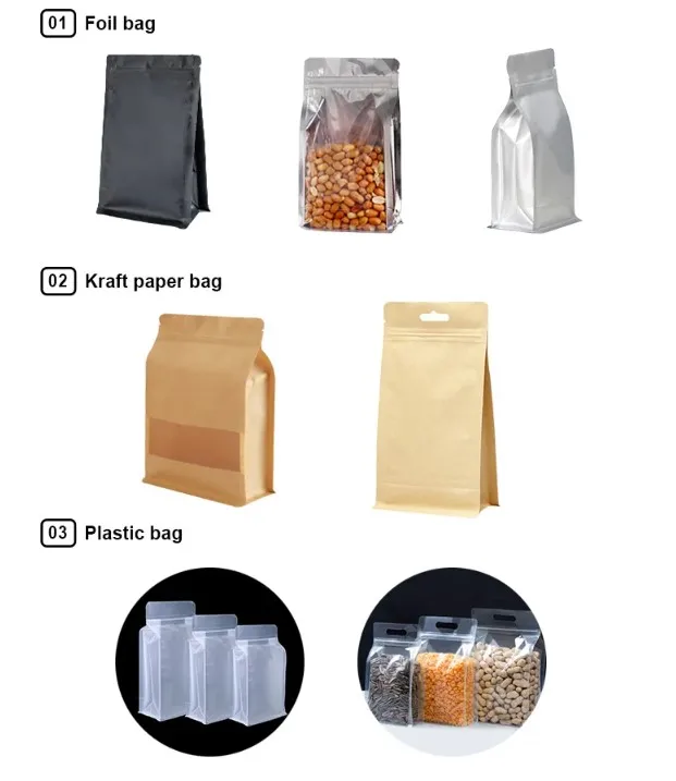 Transparent Resealable Stand Up Pouch Packaging Seal Zipper Plastic ...