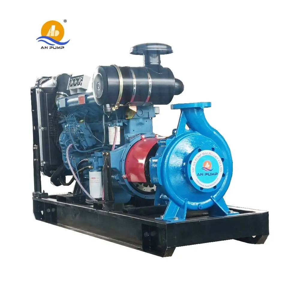 4 Cylinder Diesel Engine Irrigation 100m Head 75hp diesel Water Centrifugal Pump
