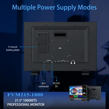 FEELWORLD FVM215-1000 21.5" Production Monitor 1000nit Brightness Supports 3D LUT Scopes Ideal for Film Making Live Broadcast detail image