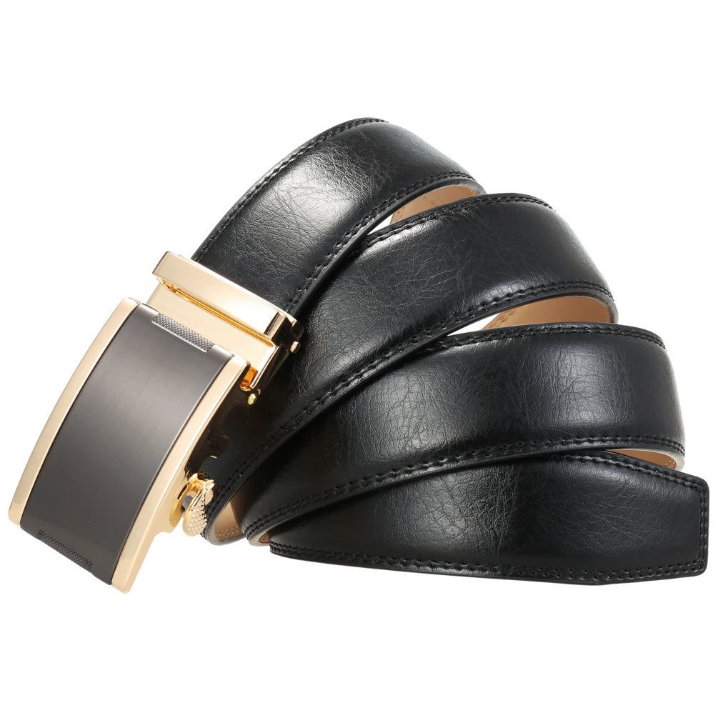 New Men's Belt Automatic Buckle Men's Belt Belt Head Layer Leather Belt  LY136-2108-5 Designer Belts Men High Quality - AliExpress