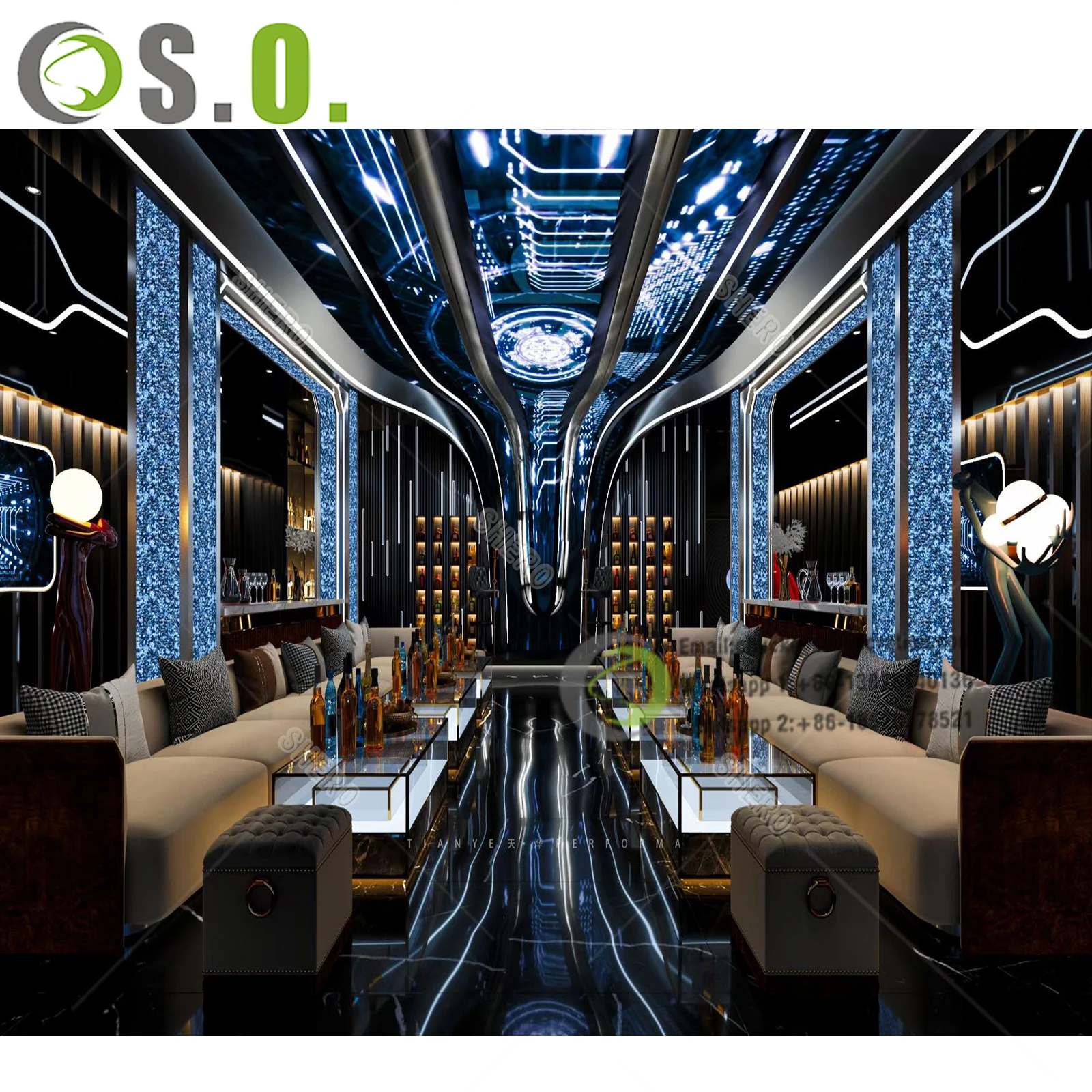 Modern Vip Beach Bar Furniture Ktv Decoration Chaise Karaoke