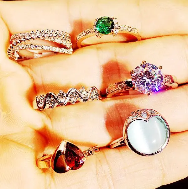 Ring Jewelry Cheapest Finger Bulk Jewellery Ring Gold Plated Simple