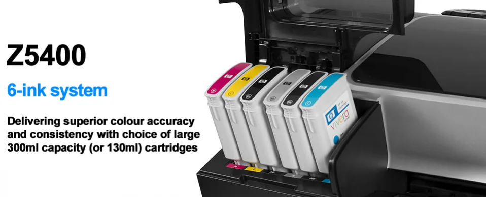Refurbished A0 B0 Paper Printer for HP DesignJet Z5200 Z5400 Plotter Cutting Machine 44-inch Inkjet Color Wide Format Printer