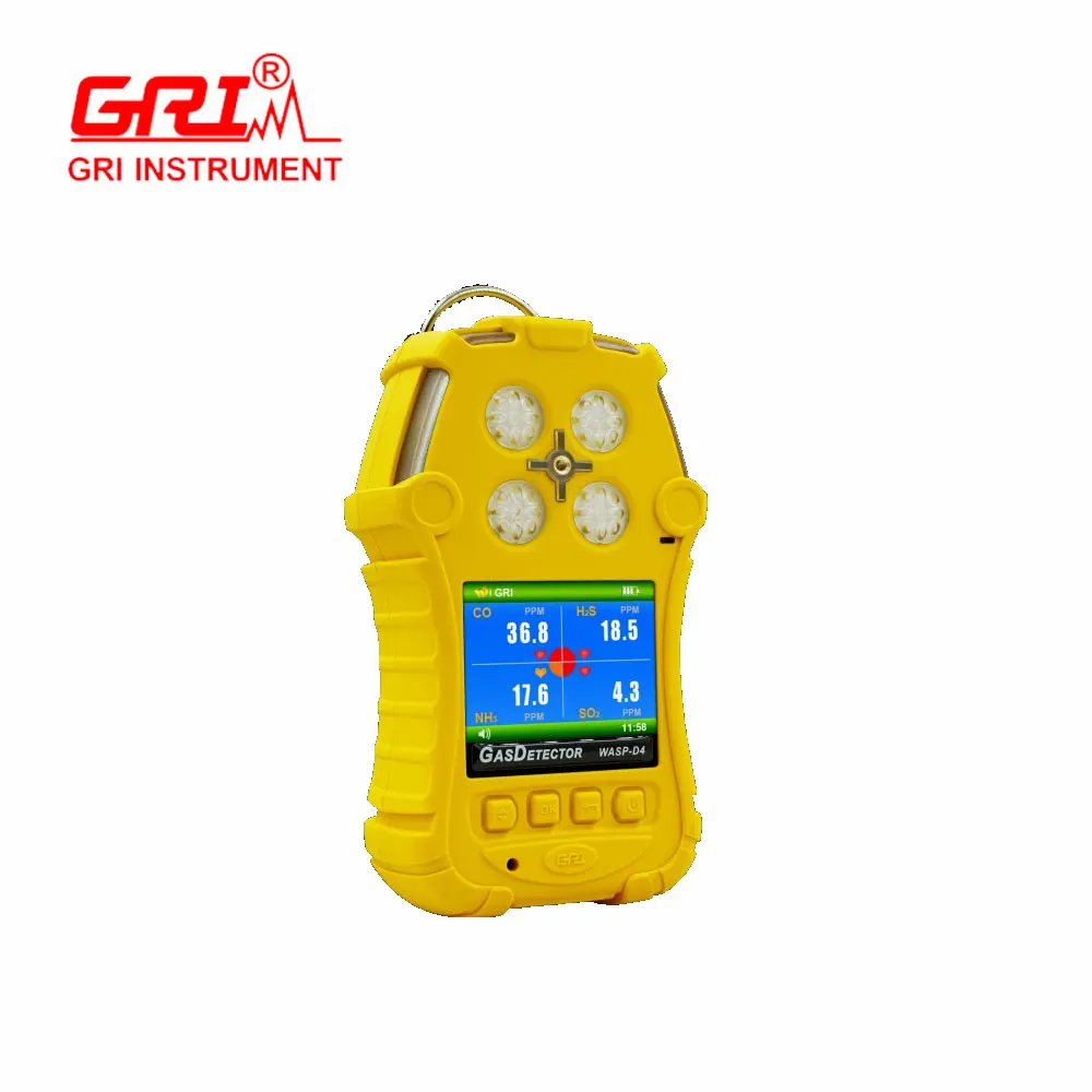 Portable Multi Gas Detector For Ex,Co,O2,H2s Methane Carbon Monoxide ...