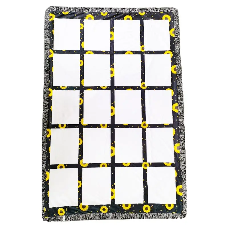 Wholesale Qualisub Personalized New Design Cow Pattern 20 Panels Blanket Sublimation  Blanket Blanks in Custom Printing From m.