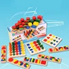 Set Montessori in legno di faggio da 12 pezzi