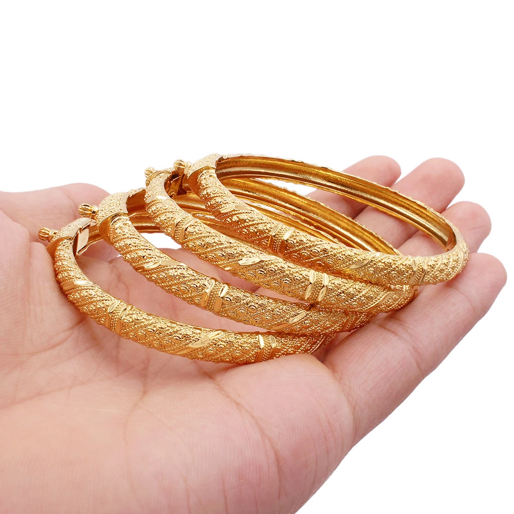 A 18k Gold-Plated Tungsten Wire Jewelry Style Bracelet Dubai Wedding Bride  Bracelet | SHEIN