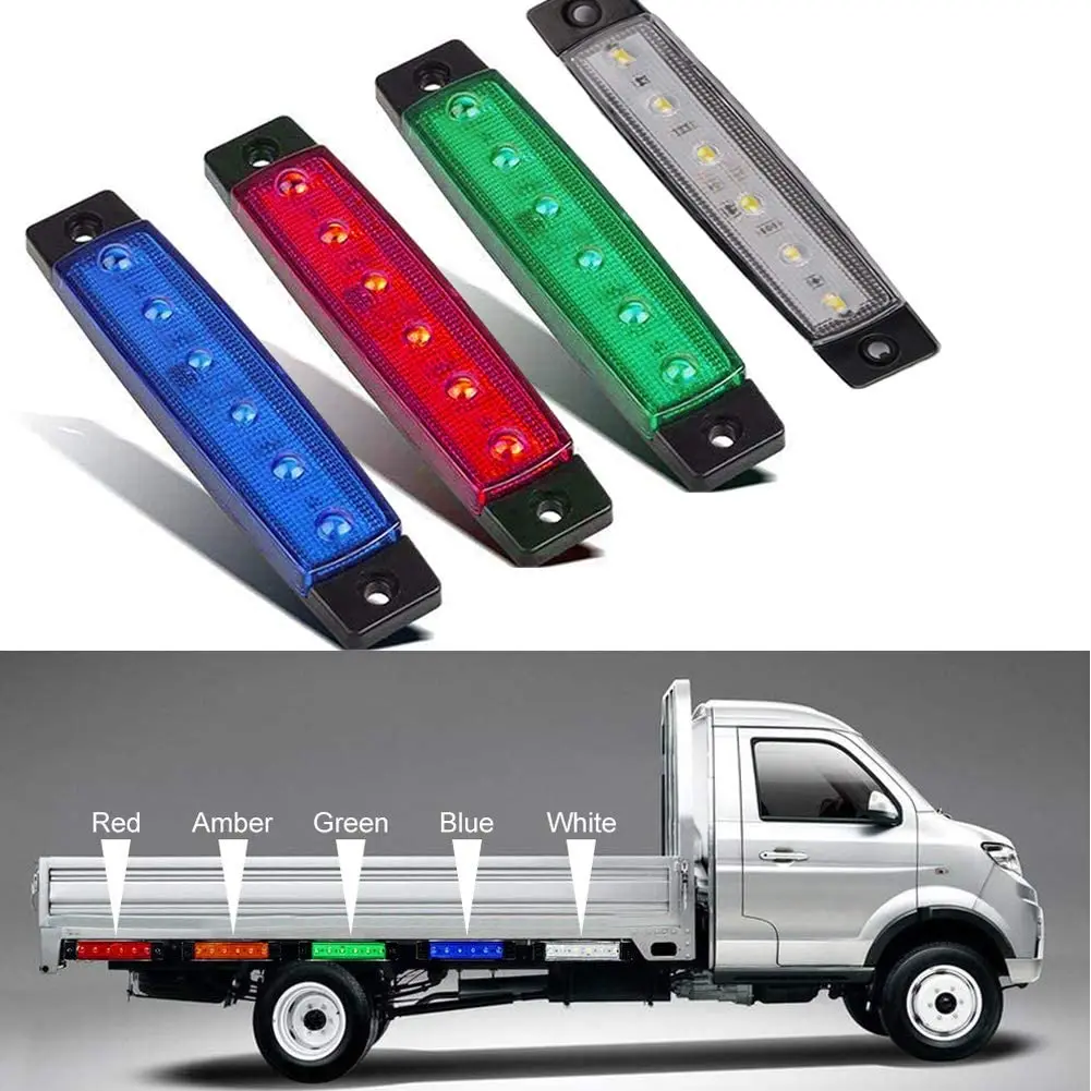 6 Led Trailer Indicator Signal Led Lights Side Marker Lights For Truck