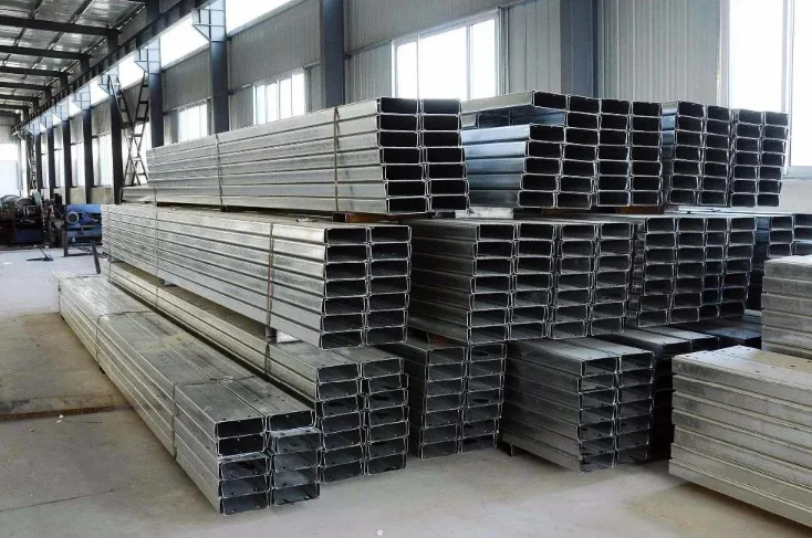 C Section Purlins Steel Profiles Perforated Stainless Steel C-channel 