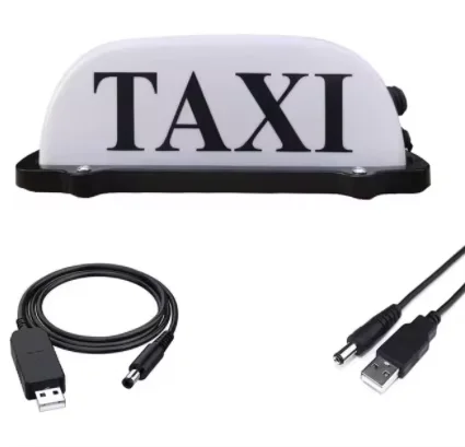 thumbnail image 2 of WMHX Wireless Remote Control Taxi Sign For Car Roof - LED Light, Rechargeable Battery, 5V 2 of 4