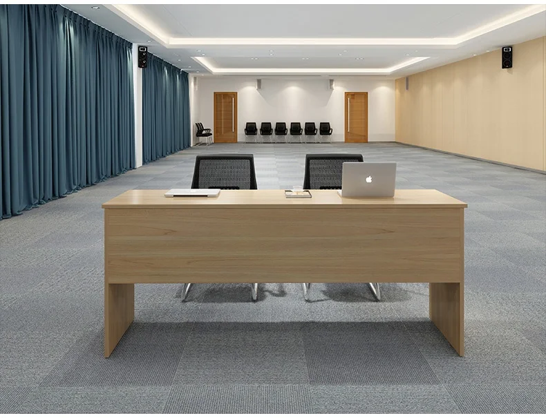 Modern Design Training Table and Chair Set Long Wooden Panel Negotiation Table for Employee Training Office Furniture