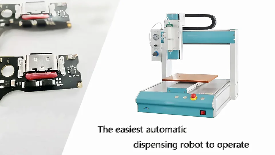 Industrial Automatic Rotating Dispenser 3 Axis Glue Dispenser Robot