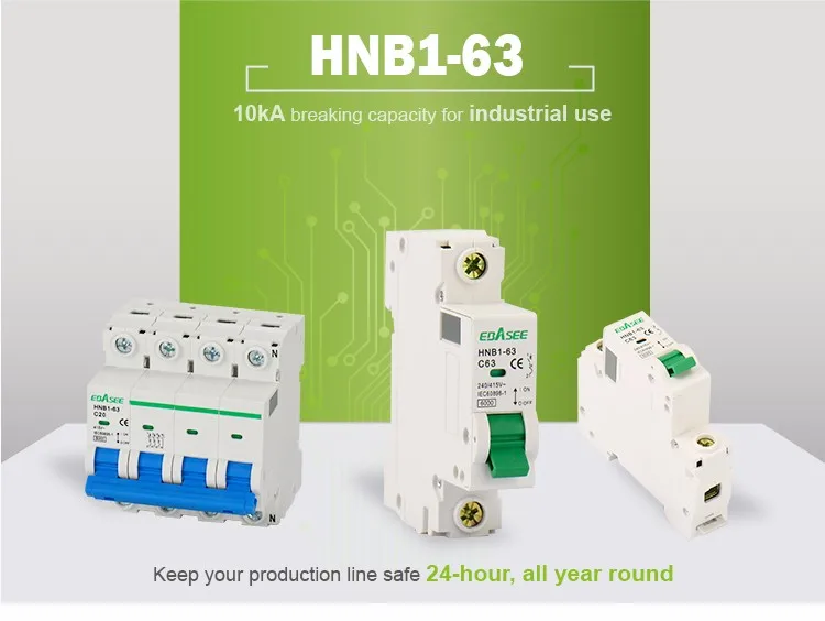 Weekly Deal in Stock MCB China Circuit Breaker 6KA 1p  Curve C AC 50A Circuit Breaker