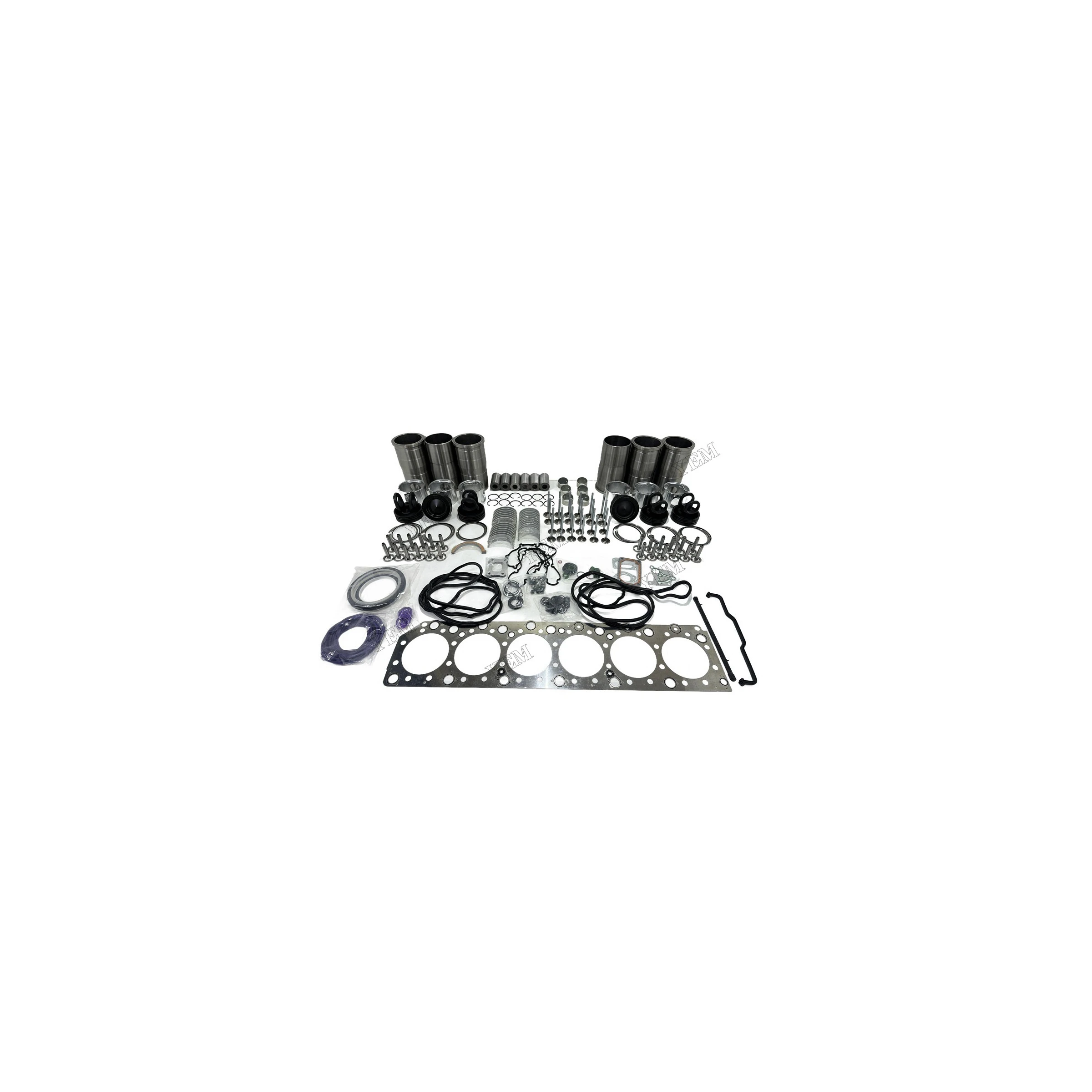 Rebuild Overhaul Repair Kit With Valves Engine Bearings Cylinder Liner Piston Rings Full Gasket Kit for Volvo D12D Engine Parts
