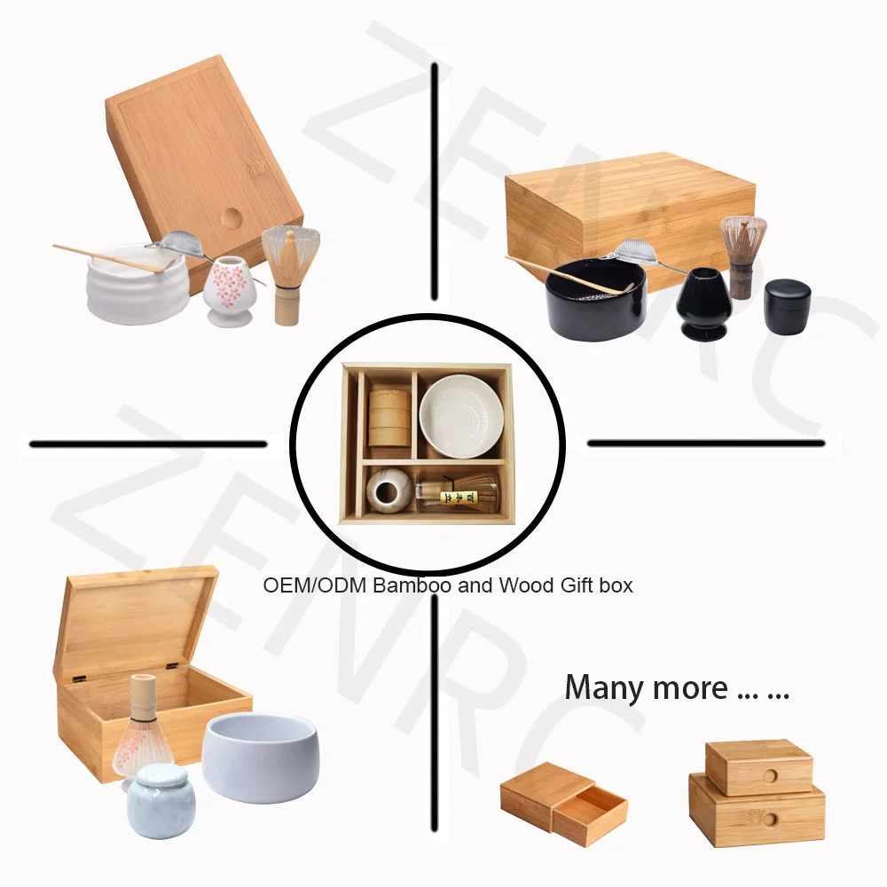 ZENRC New Design Wooden Matcha Tea Making Tool Set Whisk Chawan Japanese Matcha Tea Set Matcha Set