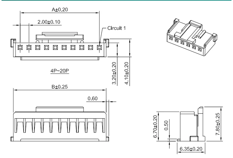 Molex 35507 2.0MM Pitch Sherlock Connector - Reliable Cable
