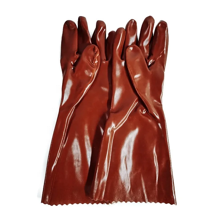 SPC Safety Durable 40cm PVC Coated Gloves for All Hazards