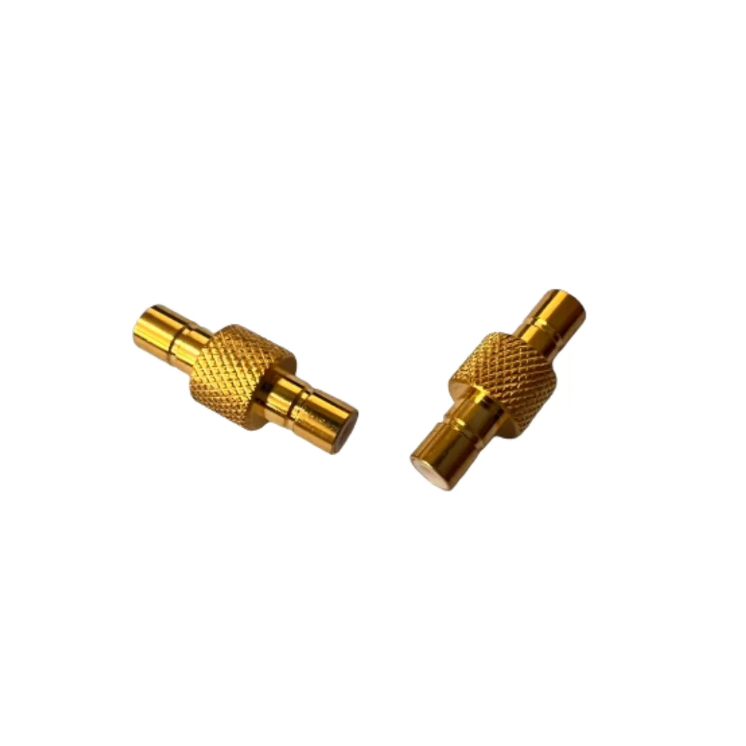 High Performance SMB JJ Coaxial Adapter SMB Male to Male SMB Adapter Connector Copper Gold Plated Adapter