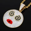 Face With Spiral Eyes Pendant+rope chain