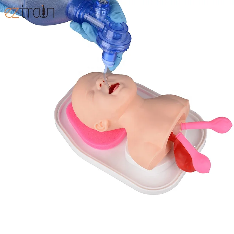 Infant Airway Management Intubation Manikin Silicone PVC Materials for Endotracheal Intubation Training Course PH03-184 1000g