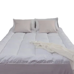 Top Hot Sale White Mattress Pad Cool Max Extra Thick Mattress Topper for Hotel Home Child Room