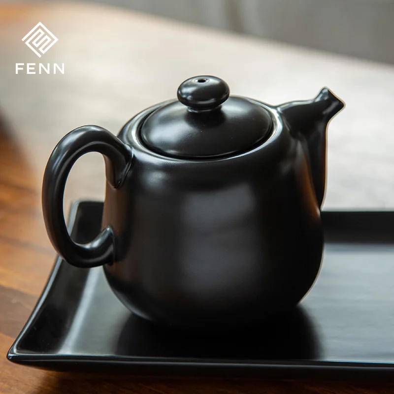 FENN wholesale custom magic teapot tea service portable tea set vintage restaurant black tea teapots ceremony set for gift