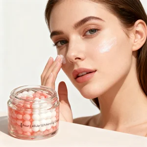 Wholesale Customized Capsule Cream Niacinamide Shea Butter Collagen Whitening Moisturizer 70g for Face Care for All Daily Use