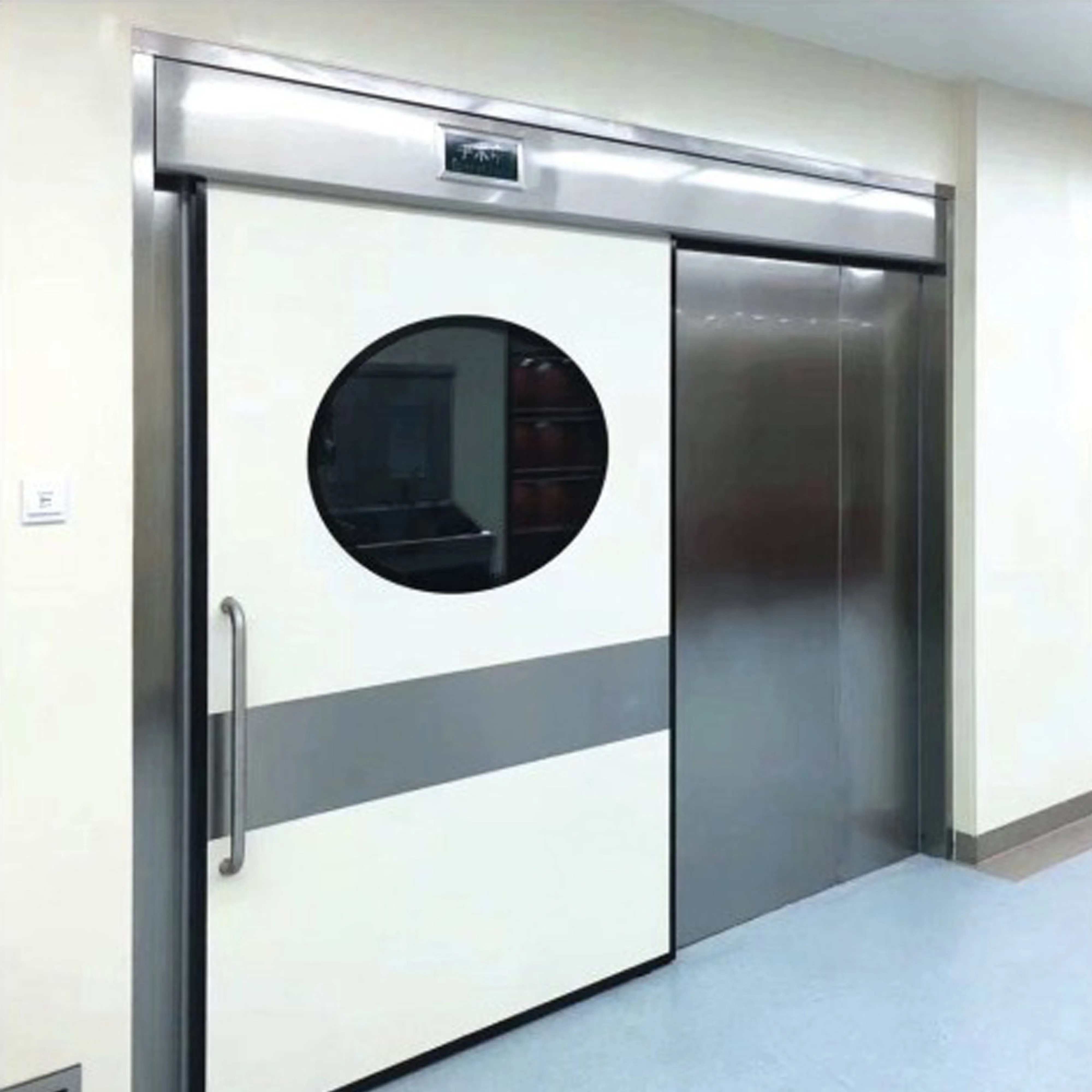 product ce clean room door standard medical automatic hermetic sliding fireproof clean room door-19